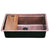 Nantucket Sinks KCH-PS-3220 32 Inch Hammered Prepstation Dualmount Sink