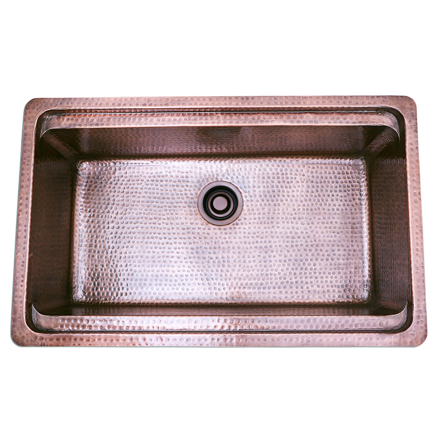 Nantucket Sinks KCH-PS-3220 32 Inch Hammered Prepstation Dualmount Sink