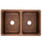 Thompson Traders KDU-3120AH Monterosso Renovation Kitchen Double Bowl Hand Hammered Copper Antique Copper