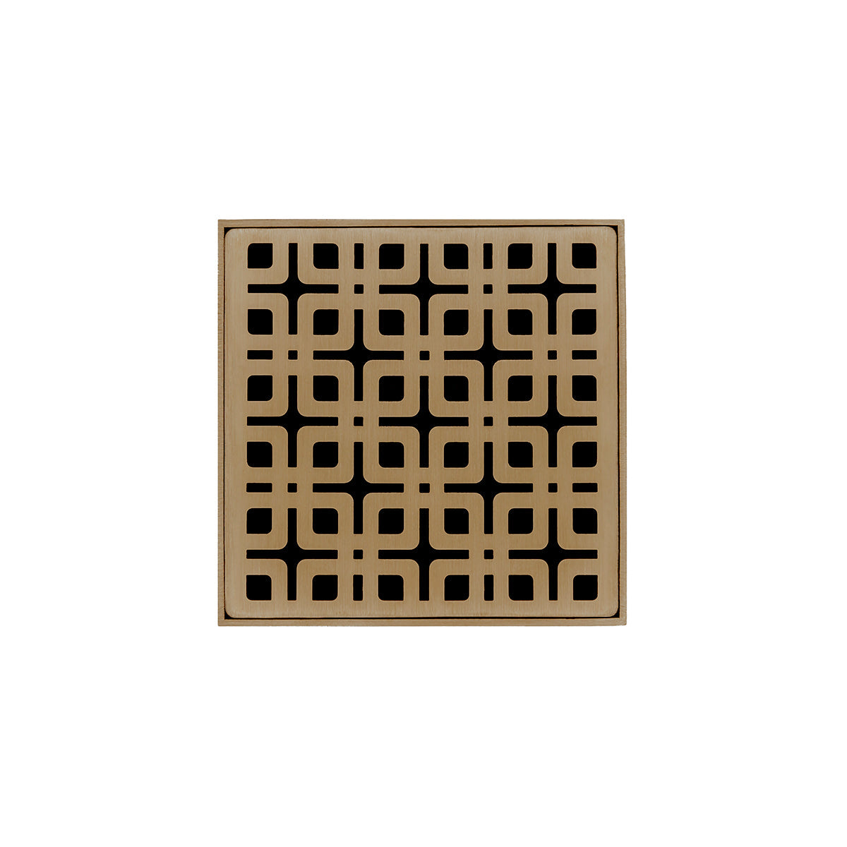 Infinity Drain KD 4-2P 4” x 4” KD 4 - Strainer - Link Pattern & 2" Throat w/PVC Drain Body 2” Outlet