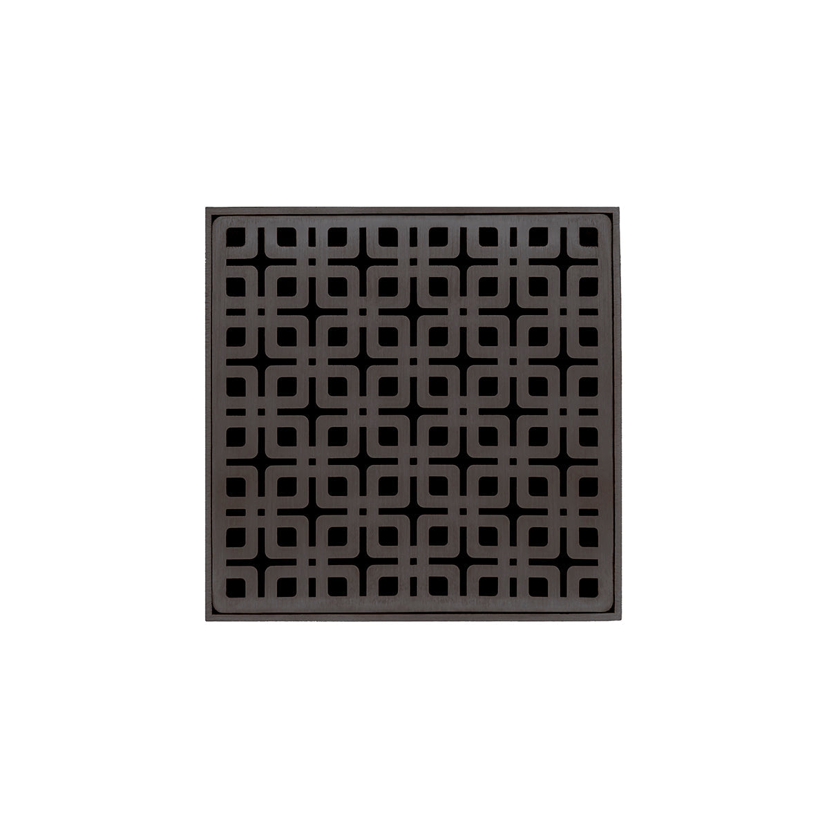 Infinity Drain KD 5-2A 5” x 5” KD 5 - Strainer - Link Pattern & 2" Throat w/ABS Drain Body 2” Outlet