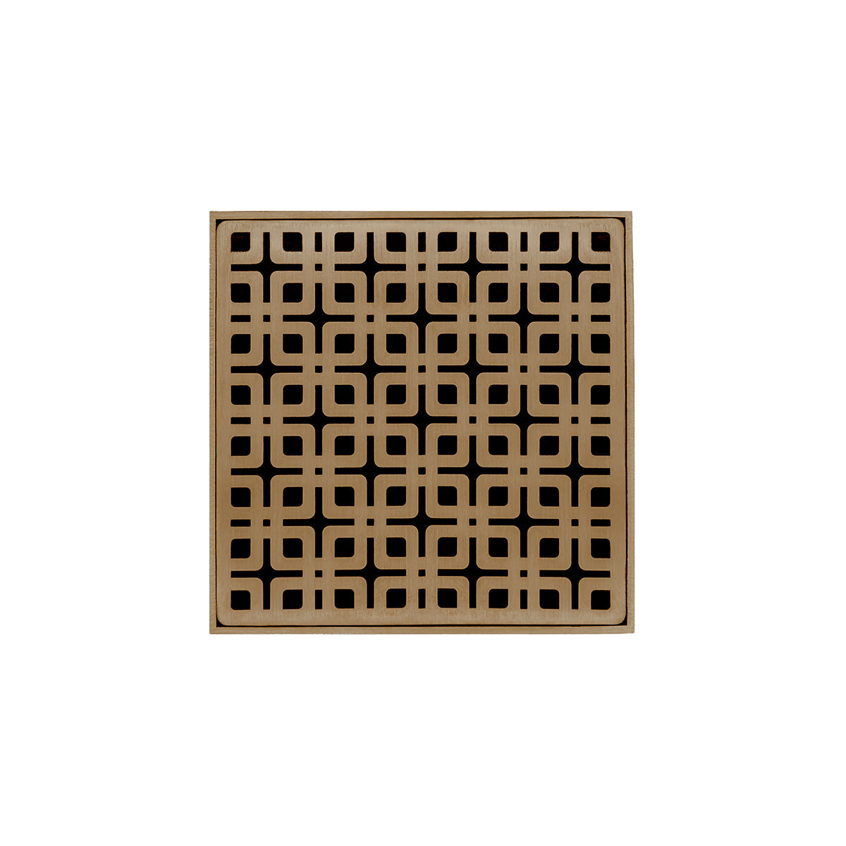 Infinity Drain KD 5-2A 5” x 5” KD 5 - Strainer - Link Pattern & 2" Throat w/ABS Drain Body 2” Outlet