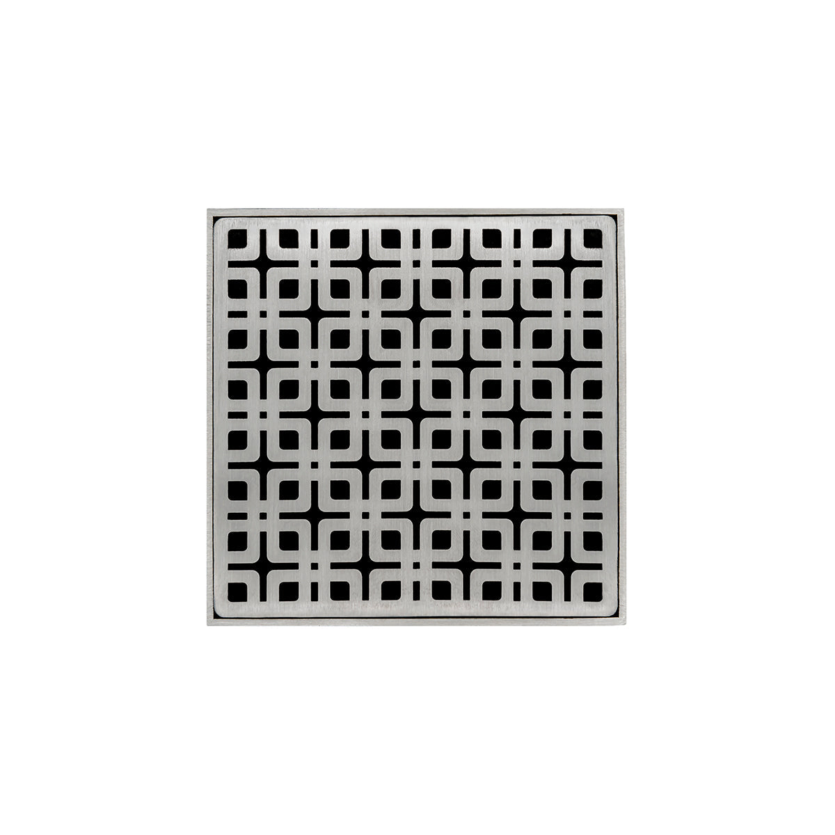 Infinity Drain KD 5-2A 5” x 5” KD 5 - Strainer - Link Pattern & 2" Throat w/ABS Drain Body 2” Outlet