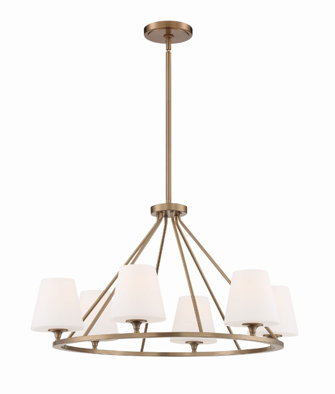 Crystorama KEE-A3006 Keenan 6 Light Chandelier