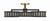 Crystorama KEN-8300-VG-BF Kendal 6 Light Ceiling Mount - Vibrant Gold and Black Forged