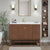 Avanity KENZO-VS47-WA Kenzo 47 In. Single Sink Bathroom Vanity In Walnut With White Solid Surface Top