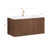 Avanity KENZO-VS47-WA Kenzo 47 In. Single Sink Bathroom Vanity In Walnut With White Solid Surface Top