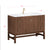 Avanity KENZO-VS47-WA Kenzo 47 In. Single Sink Bathroom Vanity In Walnut With White Solid Surface Top