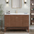 Avanity KENZO-VS47-WA Kenzo 47 In. Single Sink Bathroom Vanity In Walnut With White Solid Surface Top