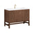Avanity KENZO-VS47-WA Kenzo 47 In. Single Sink Bathroom Vanity In Walnut With White Solid Surface Top