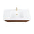 Avanity KENZO-VS47-WA Kenzo 47 In. Single Sink Bathroom Vanity In Walnut With White Solid Surface Top