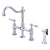Barclay KFB508-ML Emral Kitchen Bridge Faucet Sidespray and Metal Lever Holder
