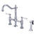 Barclay KFB508-PL Emral Kitchen Bridge Faucet Sidespray and Porce Lever Han
