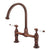 Barclay KFB510-PL Harding Kitchen Bridge Faucet Porcelain Lever Han
