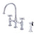 Barclay KFB512-MC Harding Kitchen Bridge Faucet Sidespray and Metal Cross Holder