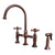 Barclay KFB512-MC2 Harding Kitchen Bridge Faucet Sidespray and Metal Cross Holder