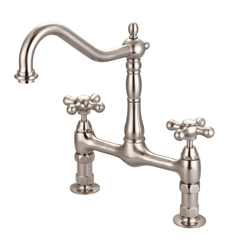 Barclay KFB514-MC Guthrie Kitchen Bridge Faucet Metal Cross Handles - Parent