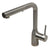 Nantucket Sinks KFPO12BRS Single Handle Brushed Stainless Steel Faucet with Modern Minimalist Styling