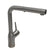 Nantucket Sinks KFPO12BRS Single Handle Brushed Stainless Steel Faucet with Modern Minimalist Styling