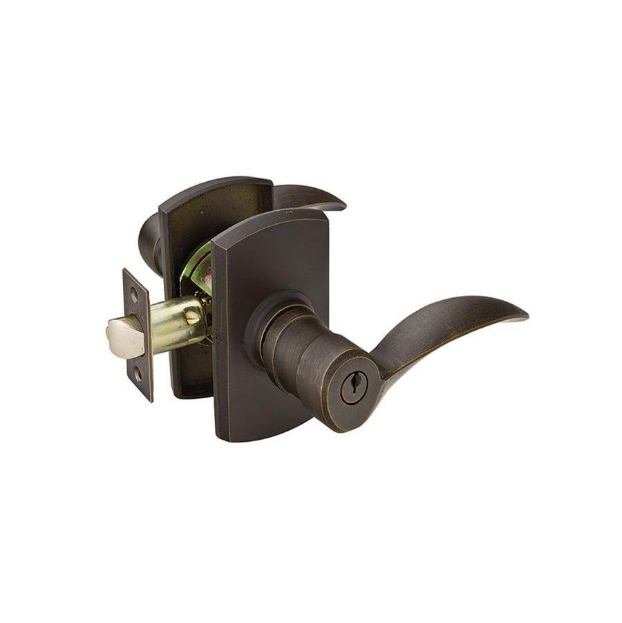 Emtek 5114DRH No.4 Ros , Key in Lever , Durango RH