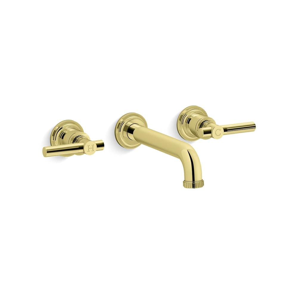 Kallista P21223-LV Central Park West  Wall-Mount Lavatory Bathroom Sink Faucet, Lever Handles