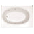 Hydro Systems Studio Collection KON6018GWP-LH Kona 60" x 42" x 18" Gel Coat Tub w/Whirlpool System - Left Hand - Parent