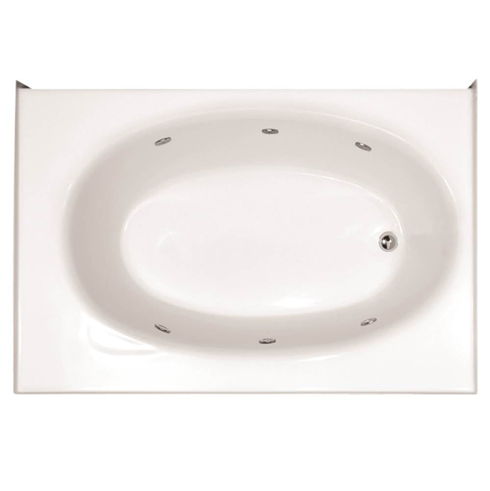 Hydro Systems Studio Collection KON6018GWP-RH Kona 60" x 42" x 18" Gel Coat Tub w/Whirlpool System - Right Hand - Parent