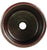 Thompson Traders KPD-1207BC Petit Napoli Legacy Kitchen Round Hammered Copper Duel Mount Prep Sink Black Copper