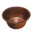 Thompson Traders KPU-1708BC Napoli Legacy Kitchen Round Hand Hammered Copper Prep Sink Black Copper