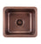 Thompson Traders KPU-1715HA Como Renovation Kitchen Rect.  Hand Hammered Copper Prep-Sink  Antique Copper