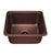 Thompson Traders KPU-1715HA Como Renovation Kitchen Rect.  Hand Hammered Copper Prep-Sink  Antique Copper