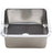 Thompson Traders KPU-1715HSS Como Hammered Stainless Rectangular Hand Hammered Prep Sink Stainless Steel