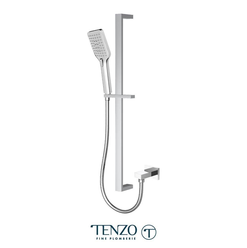 Tenzo KRD-01124-CR Sliding Bar Kit With Elbow Chrome