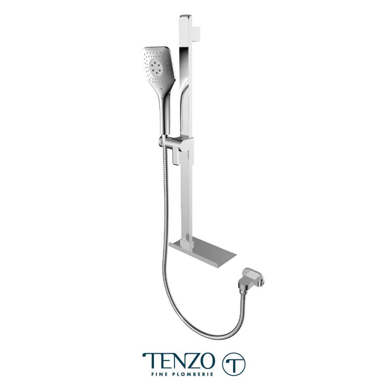 Tenzo KRDT-32215-CR Sliding Bar Kit With Elbow And Shelf Chrome