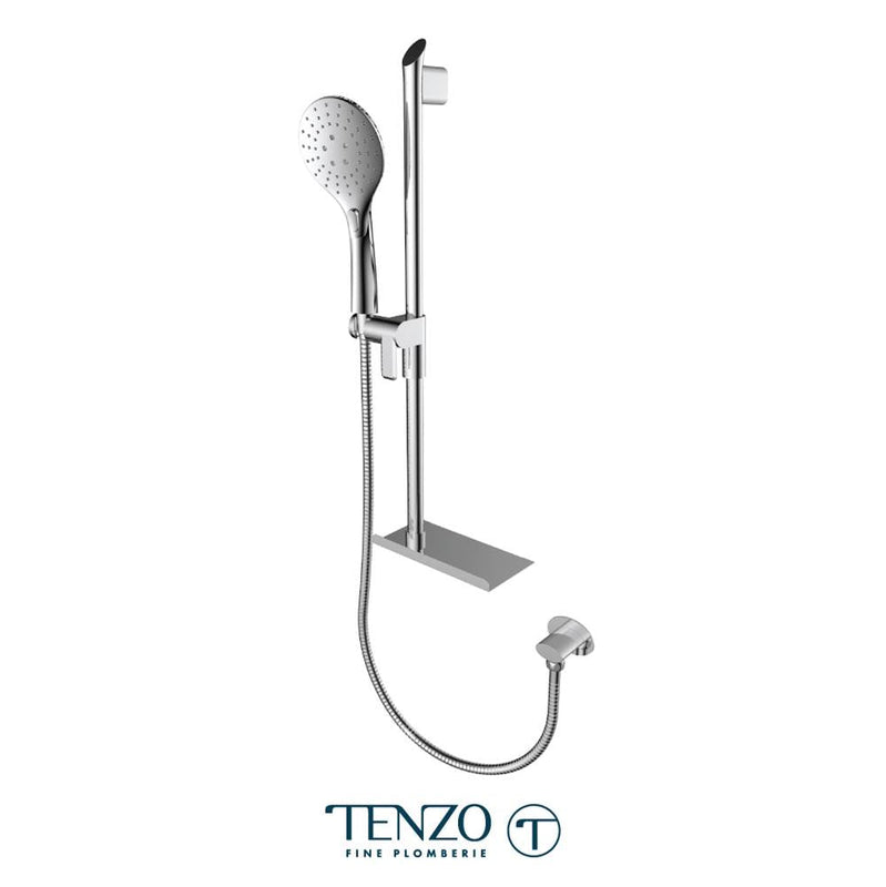 Tenzo KRDT-33196-CR Sliding Bar Kit With Elbow And Shelf Chrome