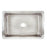 Thompson Traders KSA-3322HSS Quiroga Hammered Stainless Rectangular Hand Hammered Stainless Kitchen Sink  Stainless Steel