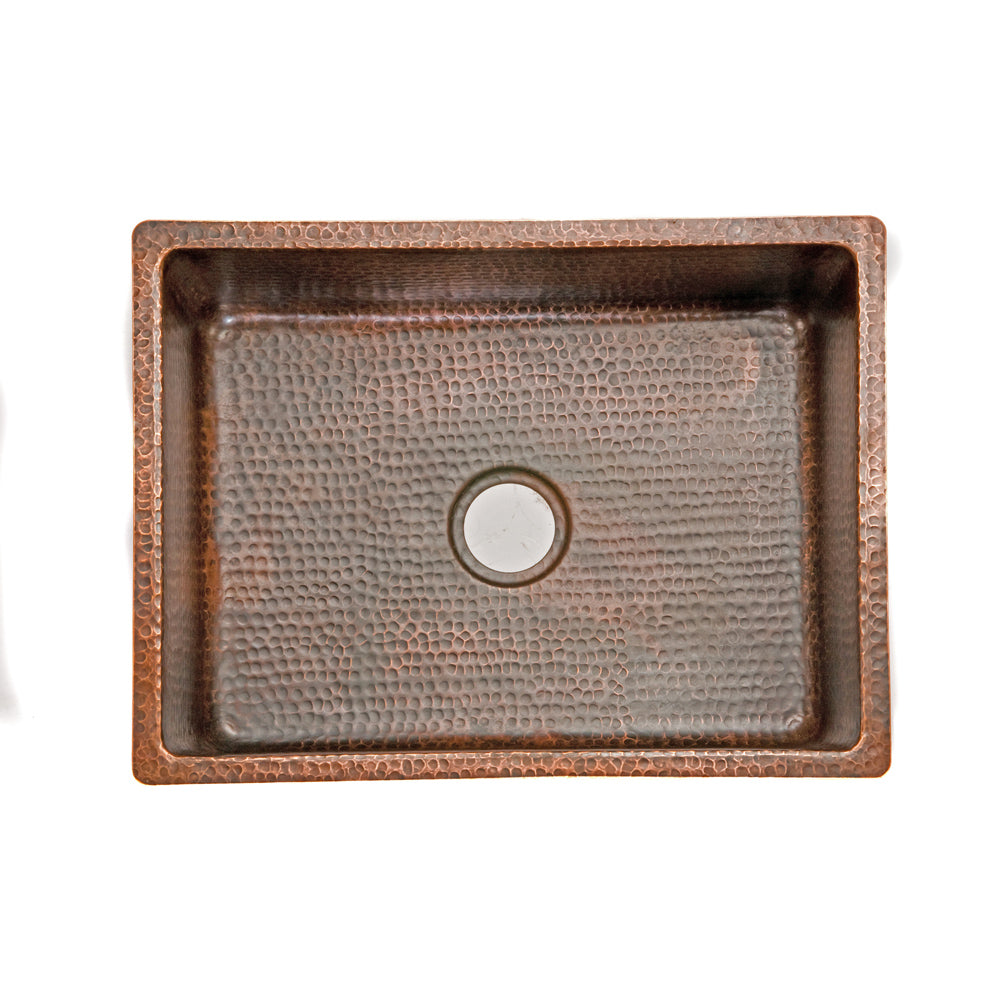 Premier 25" Copper Kitchen Dual Mount Single Basin Sink KSDB25199