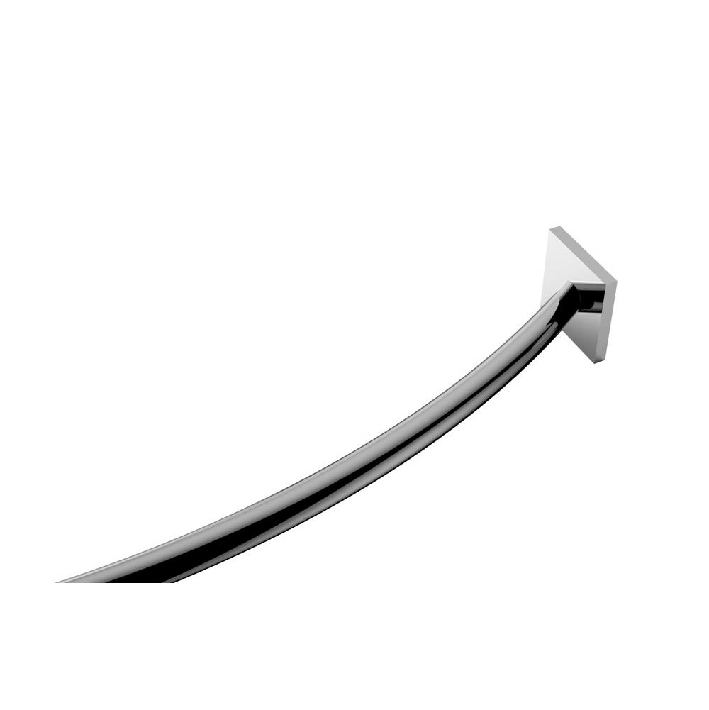 Kartners KSRC-SQ-5SS Curved Shower Rod 5 Feet (60" ) Square Ends - Parent