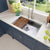 Nantucket Sinks KSSH-PS-3220 32 Inch Hammered Prepstation Sink