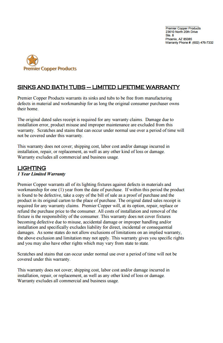 Premier 42" Copper Kitchen Dual Mount Triple Basin Sink KTDB422210