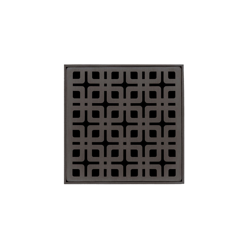 Infinity Drain K 4 4” Strainer - Link Pattern & 2" Throat for K 4, KD 4, KDB 4