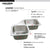 Houzer LCR-3221-C Legend 32" Stainless Steel Topmount 4-Hole 50/50 Double Bowl Corner Kitchen Sink