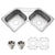 Houzer LCR-3221-C Legend 32" Stainless Steel Topmount 4-Hole 50/50 Double Bowl Corner Kitchen Sink