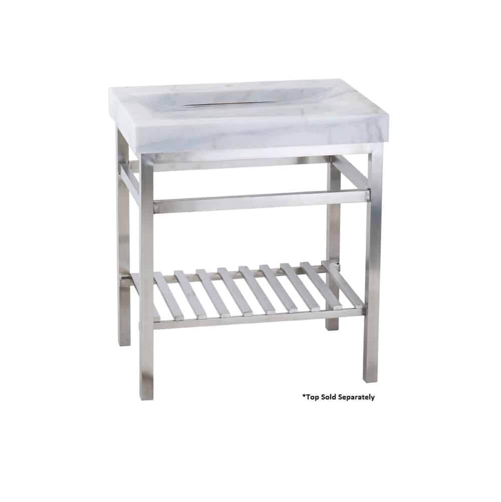 Lenova SVS-24 Vanity Stand RTA (Ready To Assemble) 24 x 21 x 32 - Brushed Satin