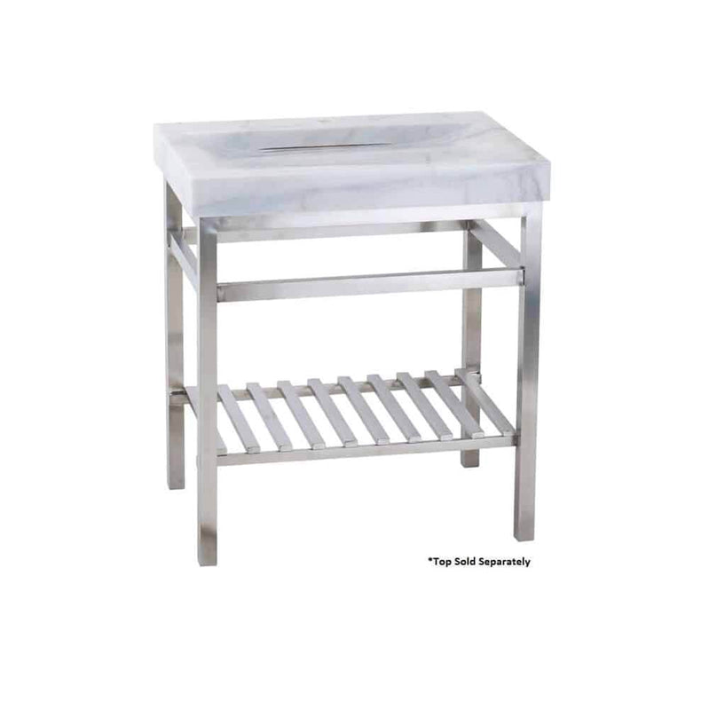 Lenova SVS-24 Vanity Stand RTA (Ready To Assemble) 24 x 21 x 32 - Brushed Satin