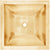 Linkasink BLD115 Coco Square Hammered Builders Series
