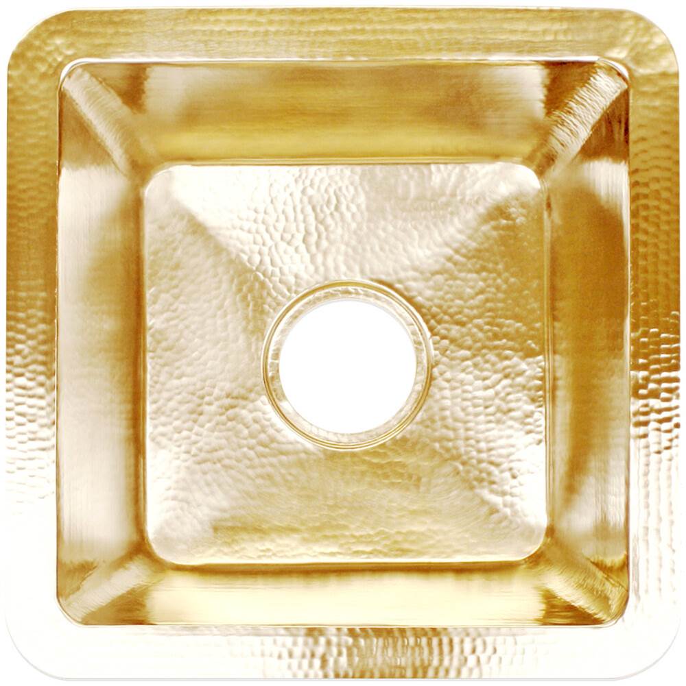 Linkasink C006 Hammered Small Square With 3.5 Drain Opening