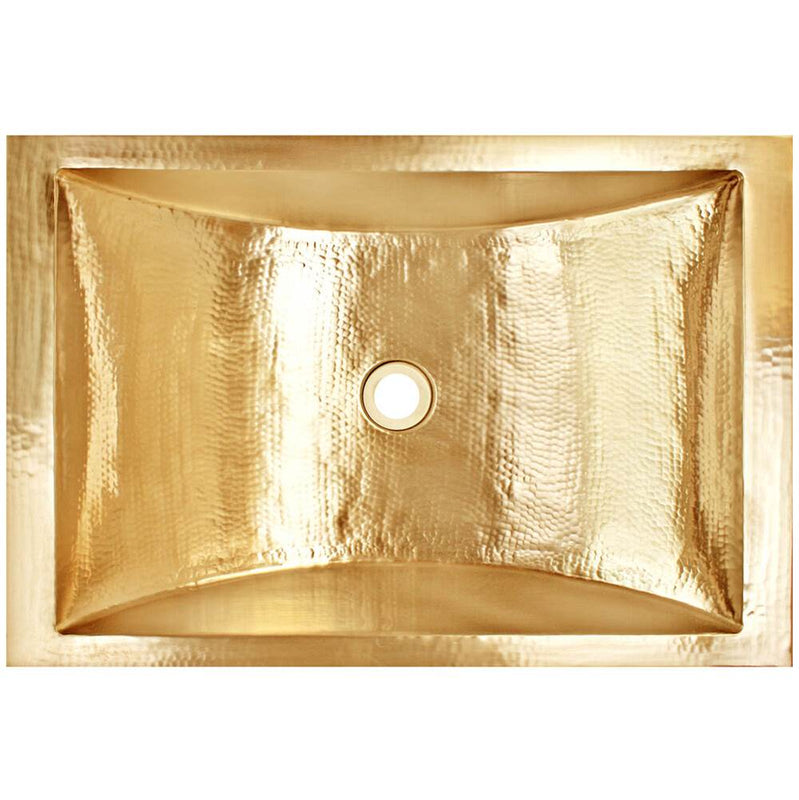 Linkasink C052 Hammered Rectangular Crescent
