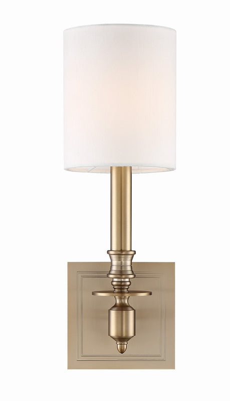 Crystorama LLO-481-AG Lloyd 1 Light Wall Mount - Aged Brass