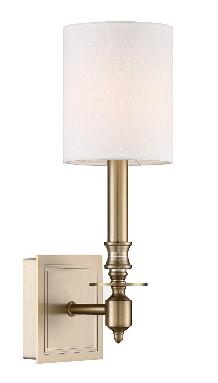 Crystorama LLO-481-AG Lloyd 1 Light Wall Mount - Aged Brass